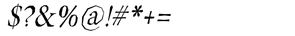 Berylium Regular Italic $?&%@!#*=