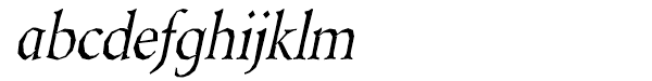 Berylium Regular Italic abcdefghijklm