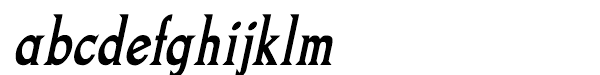 Goodfish Bold Italic abcdefghijklm