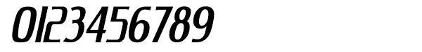 King Richard Italic 0123456789