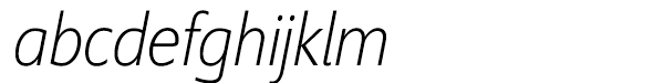 Supra Condensed Extra Light Italic abcdefghijklm