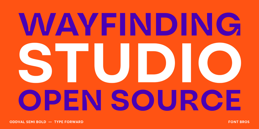 Oddval Semi Bold character specimen 2