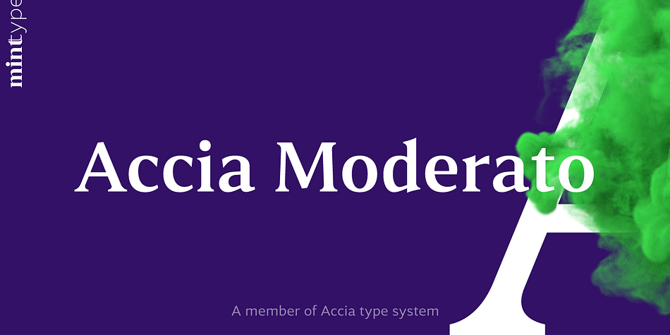 Accia Moderato Light Italic family preview