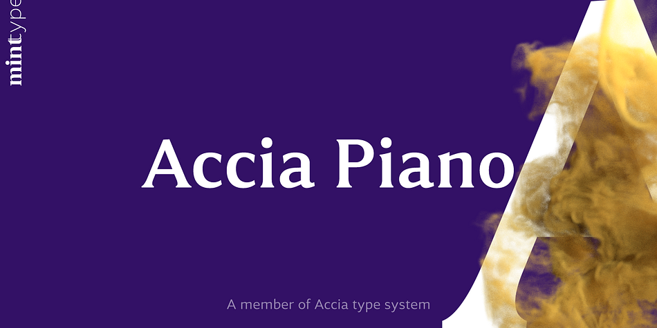 Accia Piano Light Italic family preview