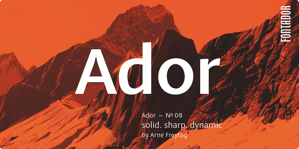Ador Extra Light family preview