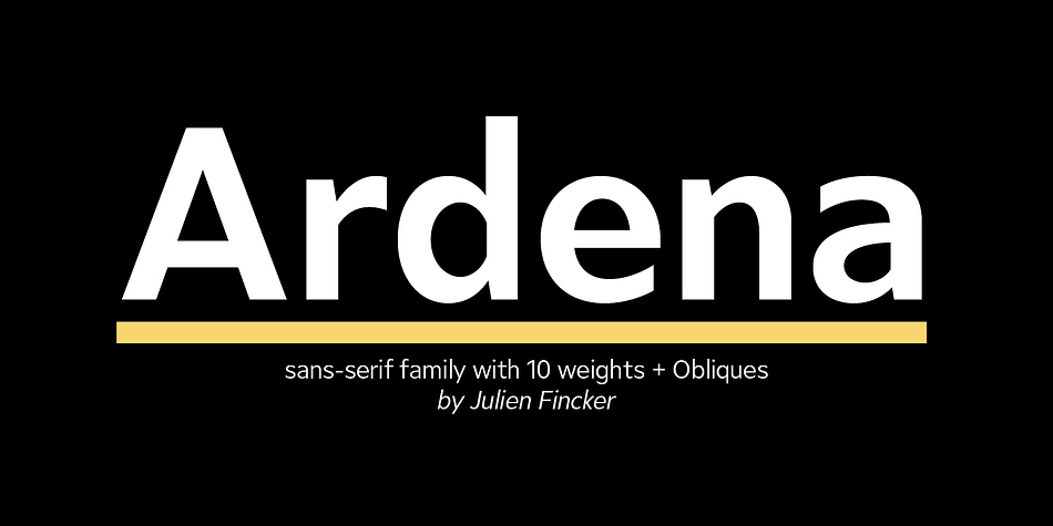 Ardena Medium family preview