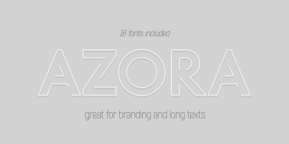 Azora Regular 4 family preview