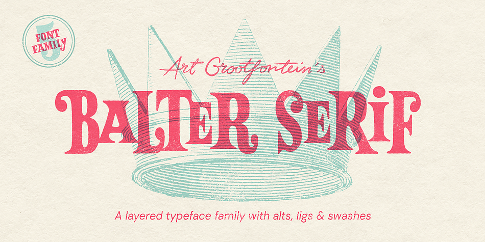 Balter Serif Shadow family preview