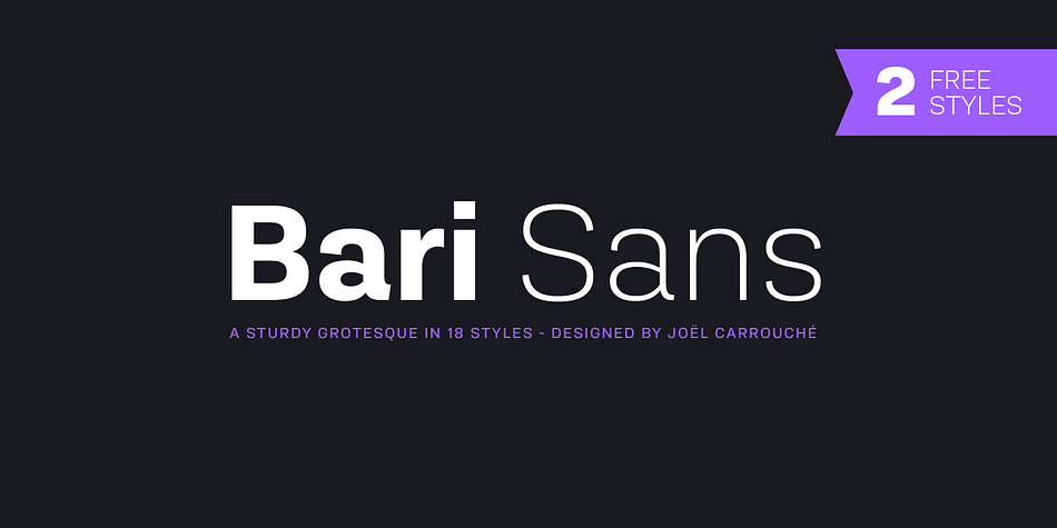 Bari Sans Medium family preview