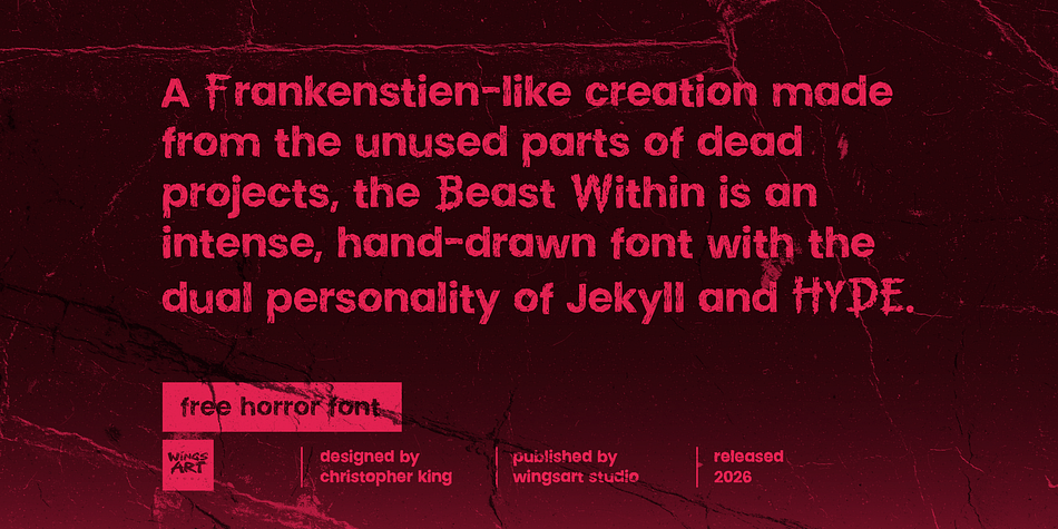 Beast Within All Caps family specimen 2