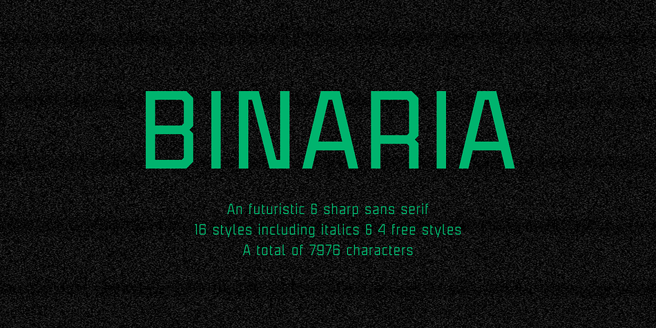 Binaria Display Regular Outline family preview