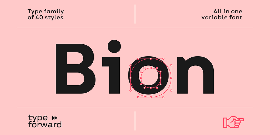 Bion Condensed Bold family preview