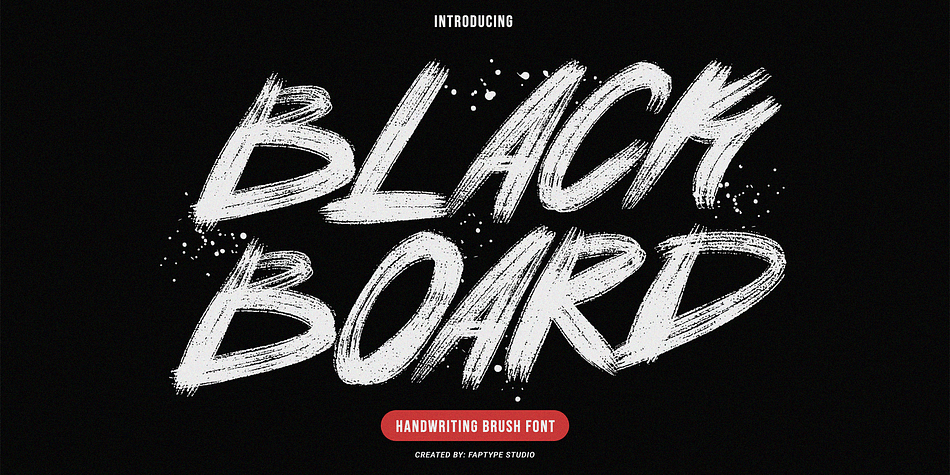 Blackboard Regular family preview