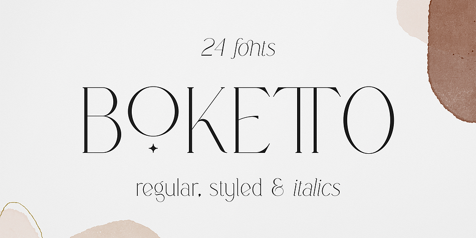 Boketto Extra Light family preview