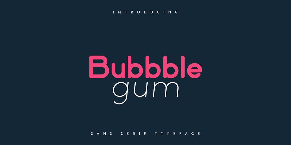Bubbble Gum Bold family preview