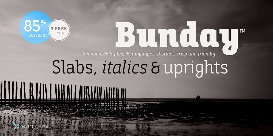 Bunday Slab Bold family preview