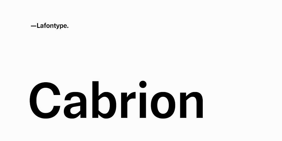 Cabrion Light family preview