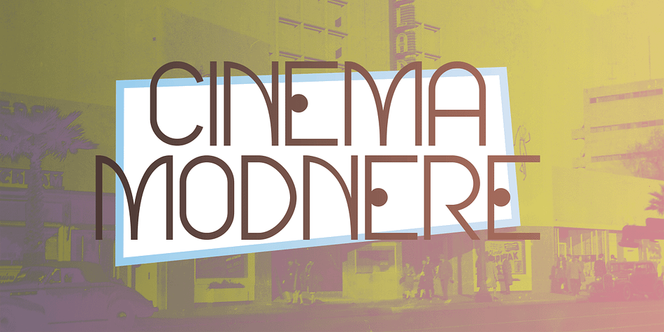 Cinema Moderne Regular family specimen 2