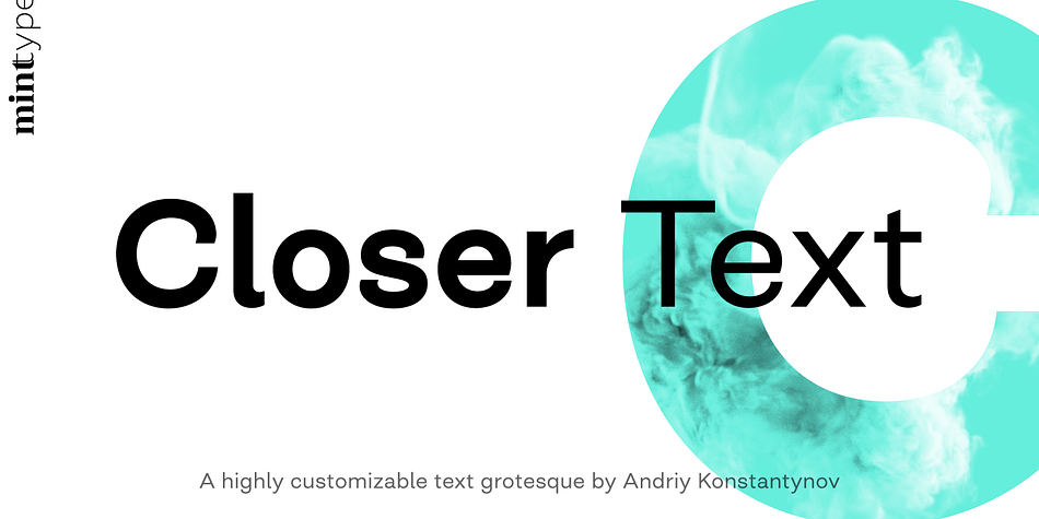 Closer Text Light Italic family preview