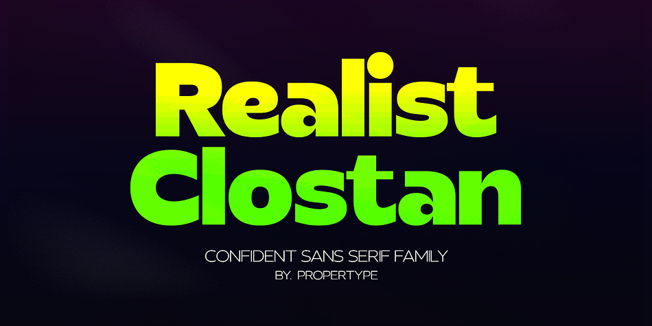 Clostan Realis Thin family preview