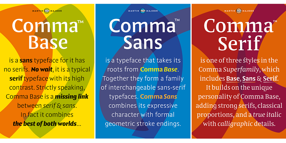 Comma Serif Regular family specimen 2
