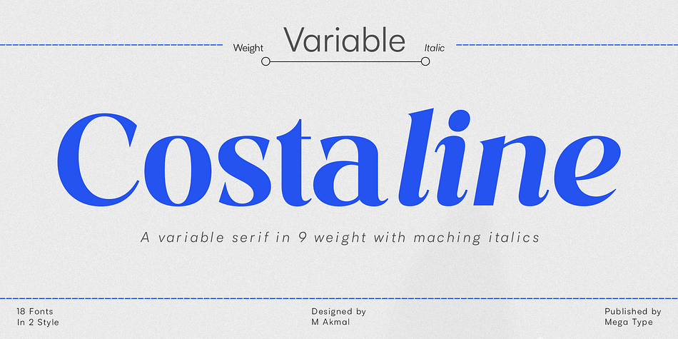 Costaline Thin family preview