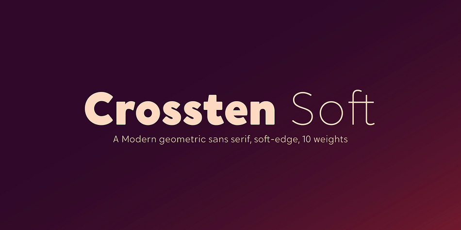 Crossten Soft Bold family preview