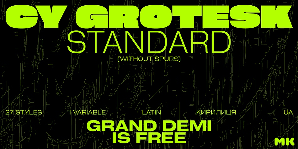 Cy Grotesk Std Grand Demi family preview