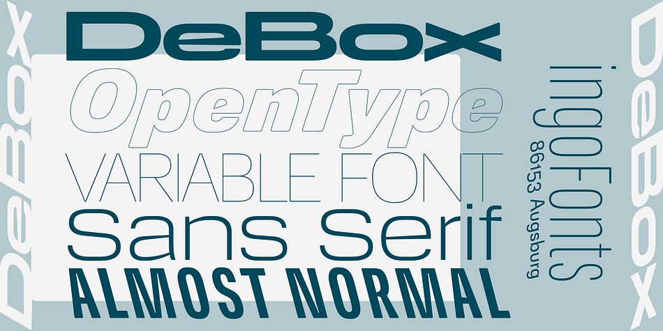 DeBox Hairline Tall Expanded family specimen 2