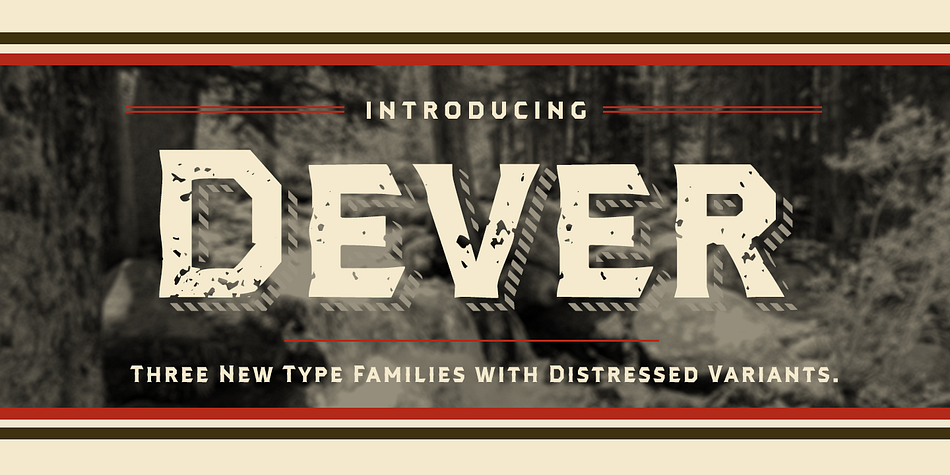 Dever Serif Print Bold family preview
