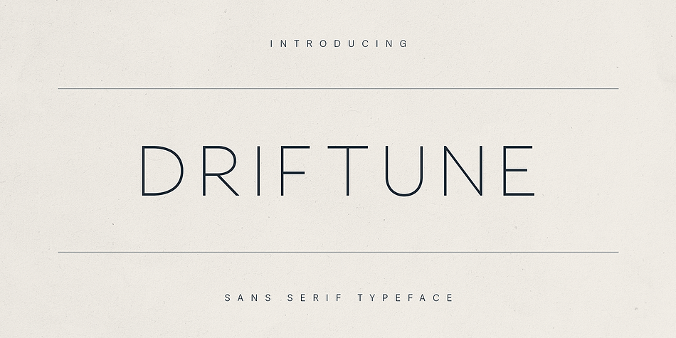 Driftune Light family preview