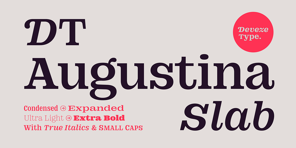 DT Augustina Slab 1 Semi Bold family preview