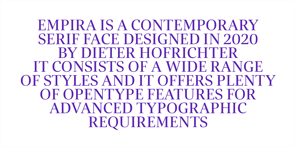 Empira Light family specimen 2