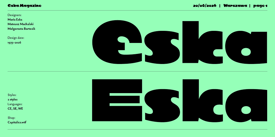 Eska Neue family preview