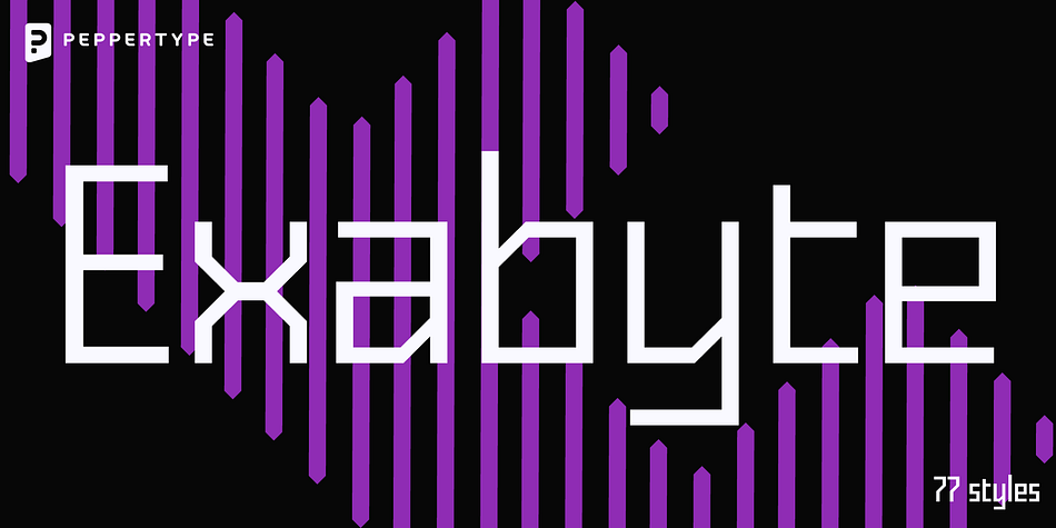 Exabyte 03 Extra Light family preview