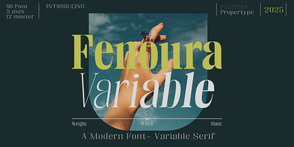 Fenoura Thin Condensed Slant family preview