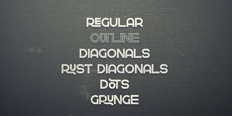 Greenth Grunge family specimen 2
