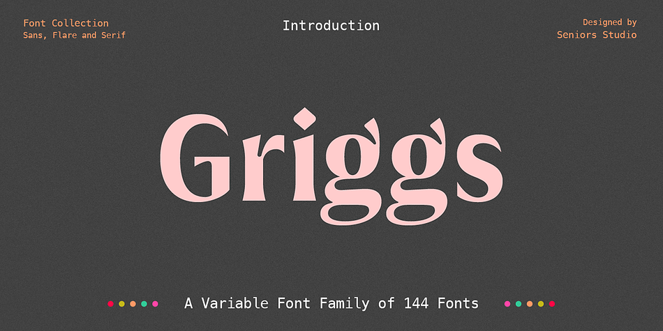 Griggs Serif Slant Thin family preview