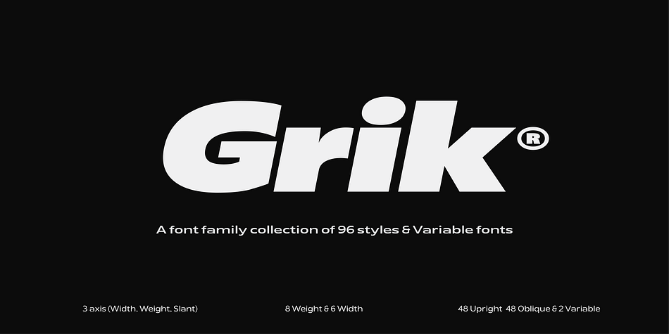 Grik Condensed Condensed family preview