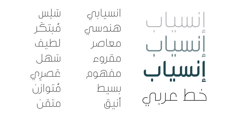 Inseyab Bold Rounded family specimen 2