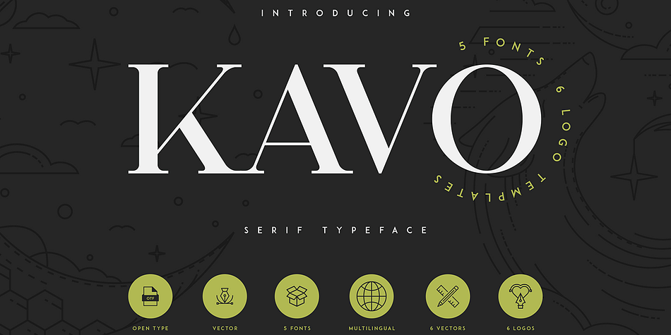 Kavo Serif Regular family preview