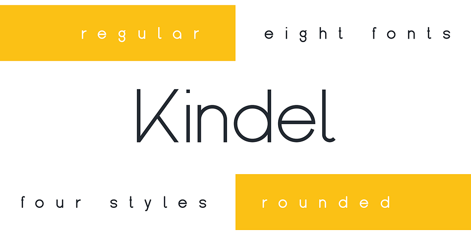 Kindel - Sans Serif Typeface Bold family preview