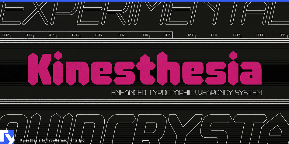 Kinesthesia Semi Bold Italic family preview
