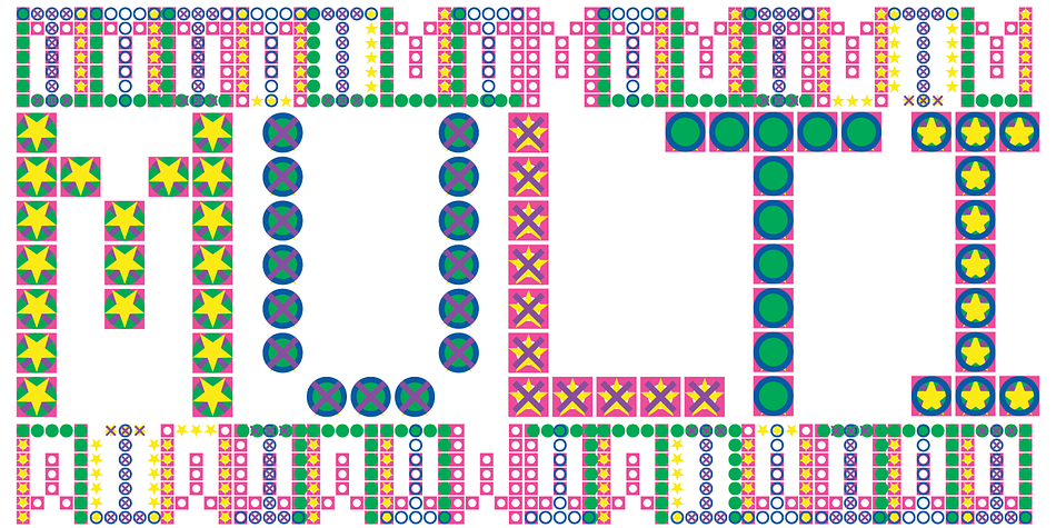 LED Pixel Triangle family specimen 2