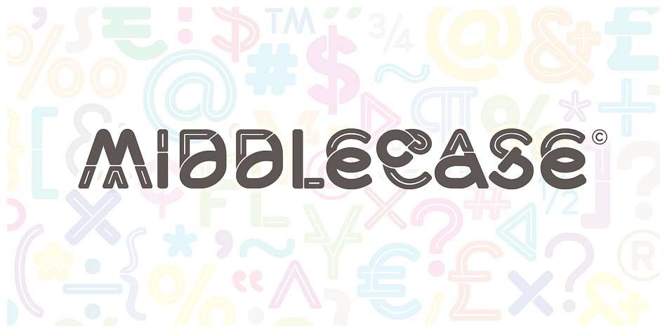 Middlecase Inline Black family preview