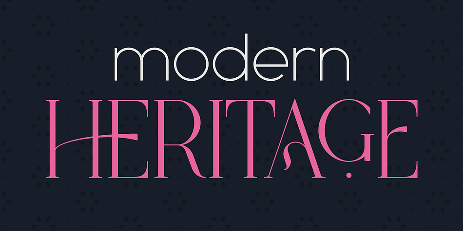 Modern Heritage Regular 5 family preview