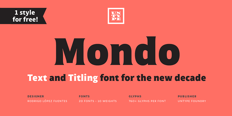 Mondo Medium family preview
