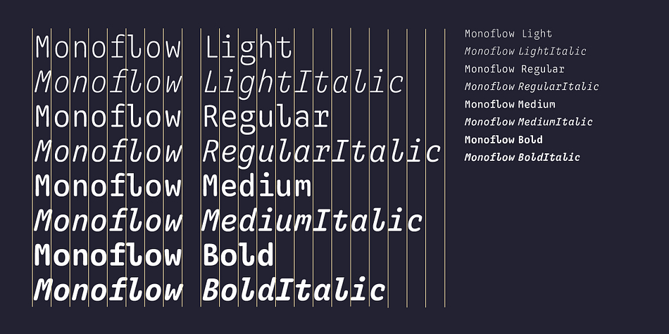 Monoflow Regular family specimen 2