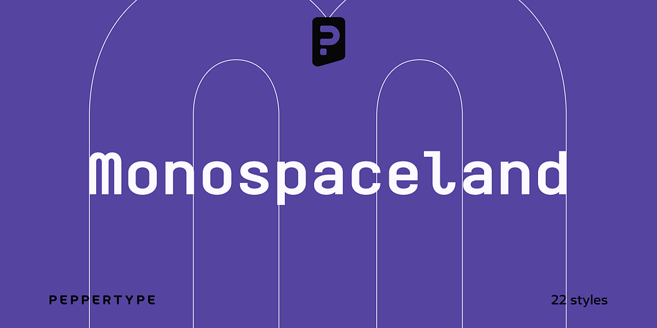 Monospaceland Extra Light Oblique family preview