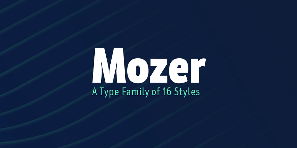 Mozer Semi Bold family preview